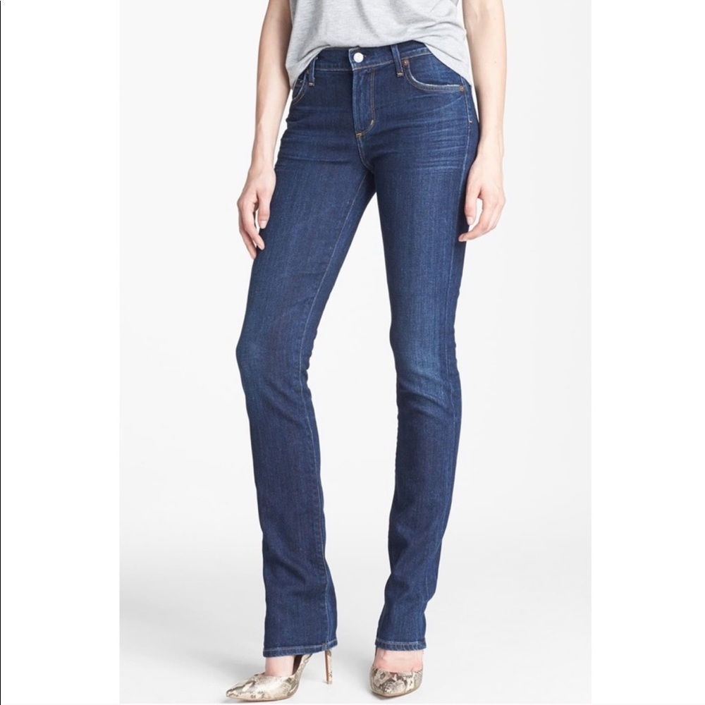 Citizens of Humanity Mid Rise Straight Leg Jeans